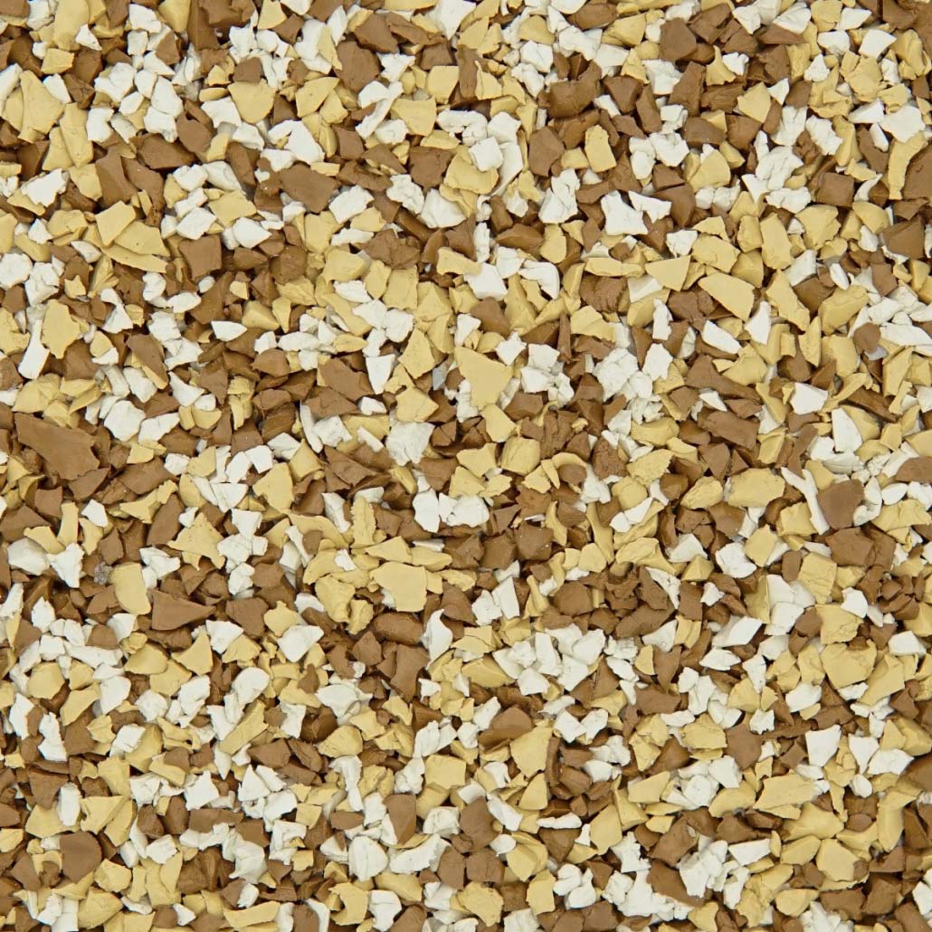 Limestone decorative rubber surfacing color sample